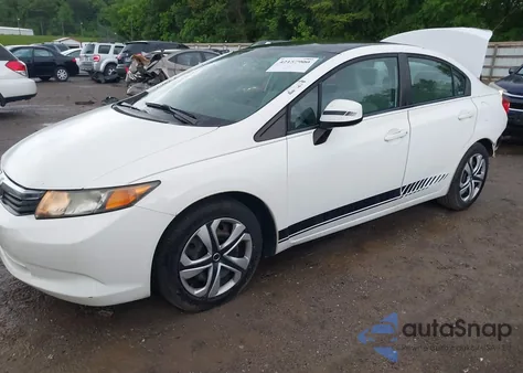 2012 Honda Civic Lx из США, поврежденный, VIN 19XFB2F5XCE095925
